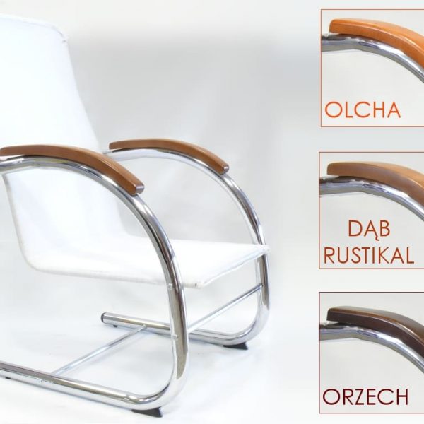 Fotel finka - stelaż Metal Chrom