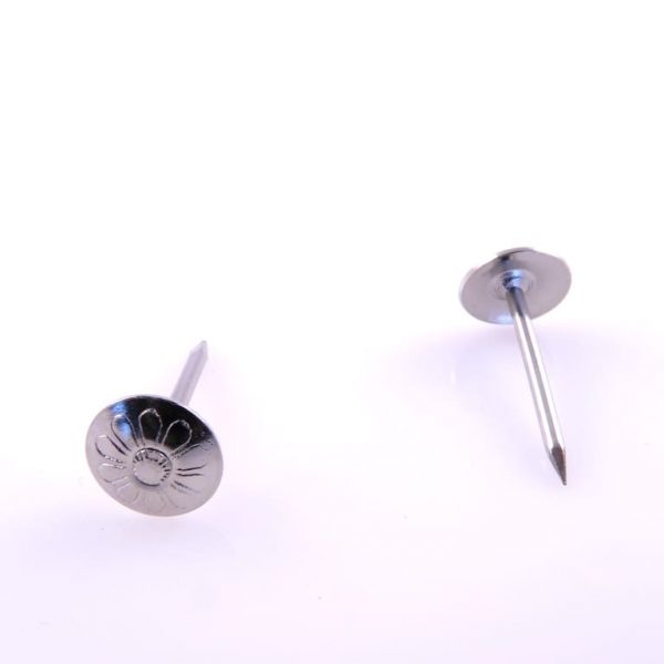 Gwoździe (pinezki) ozdobne srebrne [1000 szt.]