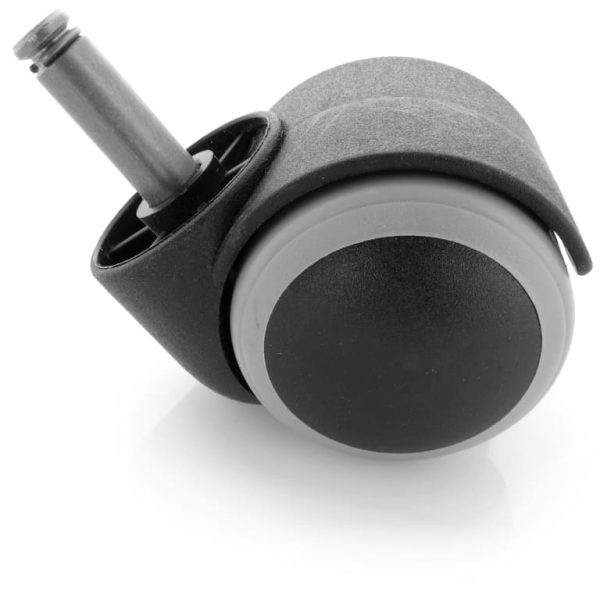 Kółko meblowe obrotowe gumowane [fi50mm, 10mm]