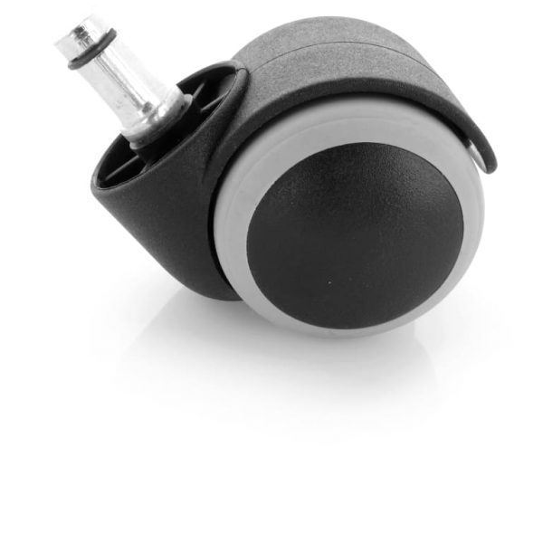 Kółko meblowe obrotowe gumowane [fi50mm, 11mm]