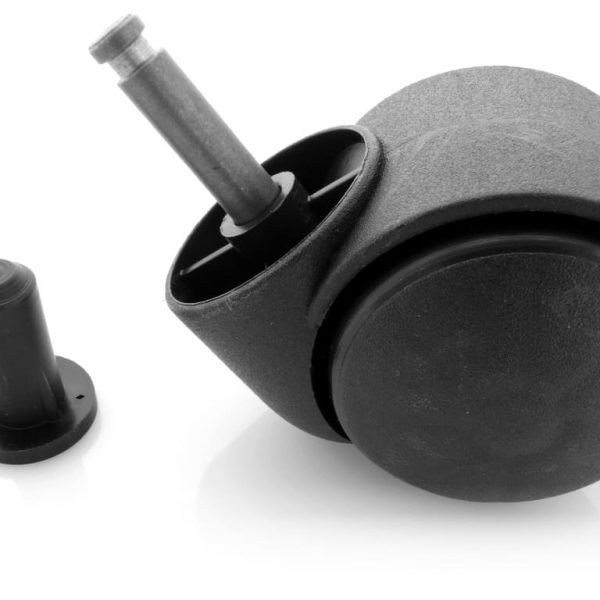 Kółko meblowe obrotowe z tulejką [fi50mm, 8mm]