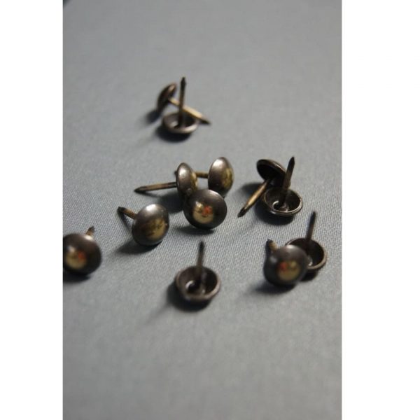 Pinezki (gwoździe) ozdobne czarne, śr 9mm [100 szt.]