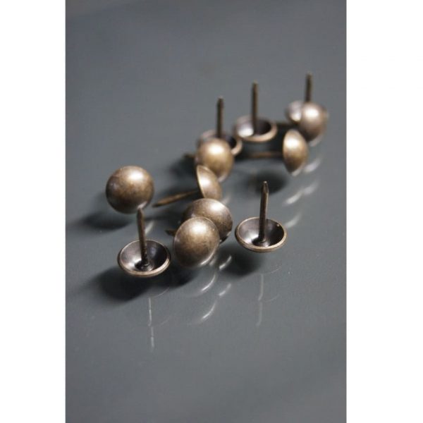 Pinezki (gwoździe) ozdobne piaskowe, śr 10mm [75 szt.]