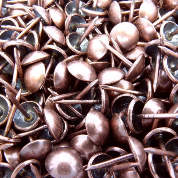 Pinezki (gwoździe) ozdobne miedziane [1000 szt.]