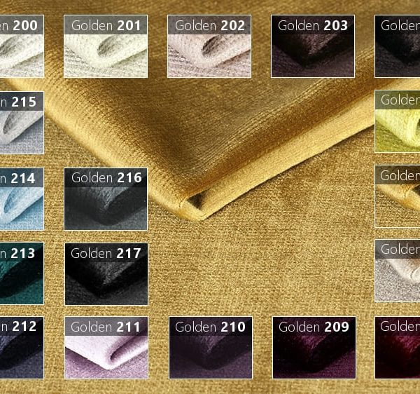 Tkanina flok Golden Velvet