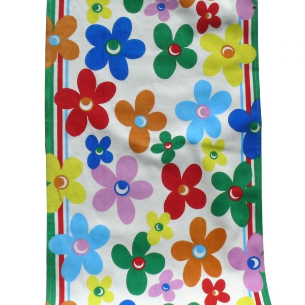 Tkanina leżakowa Kwiatuszki [szer. 45cm]
