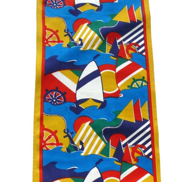 Tkanina leżakowa Żaglówki [szer. 45cm]