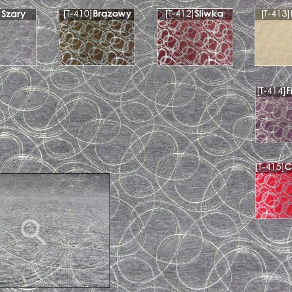 Tkanina szenilowa SATURN [T-414] Fioletowy